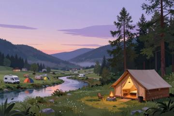 Illustrative header image for Camping and Glamping Sites