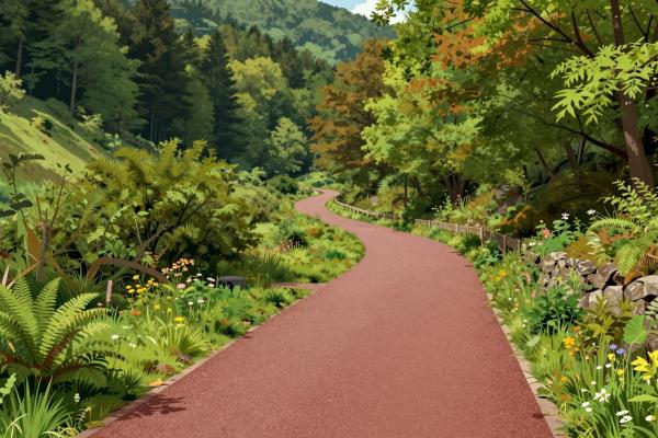 Descent near Mislinja on the Štrekna Cycle Path