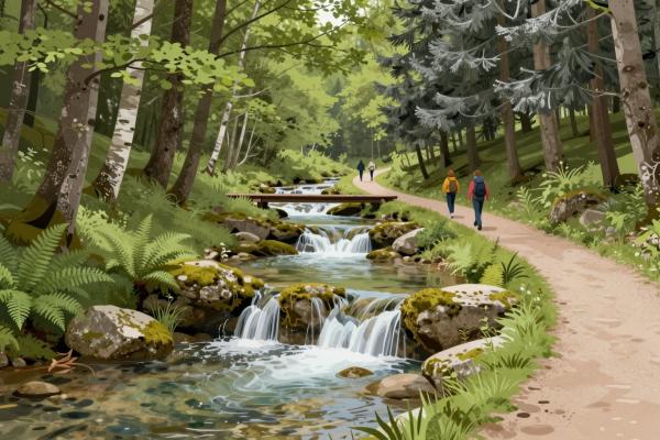 Divji Potok Creek Circular Hiking Trail