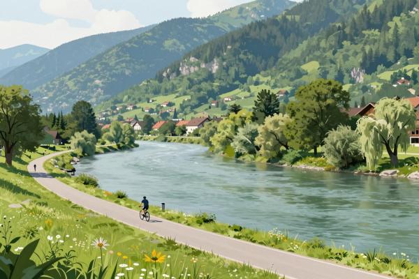 Drau Cycle Path in Ruše