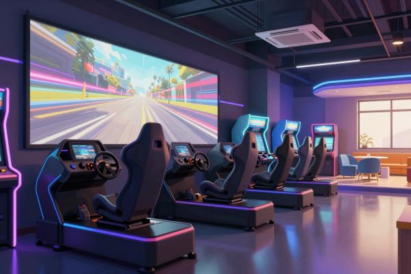 Game and Entertainment Centers with Motion Simulators
