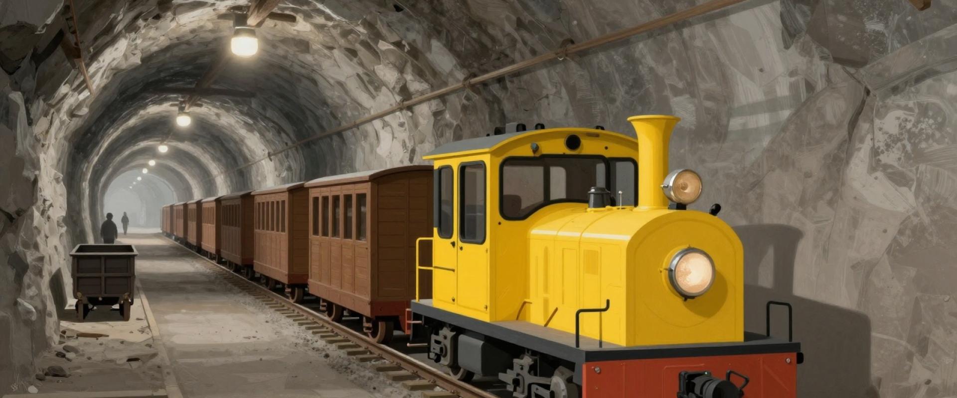 Guided mining train tour