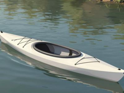 AI-generated illustration of Kayaking on Soča River