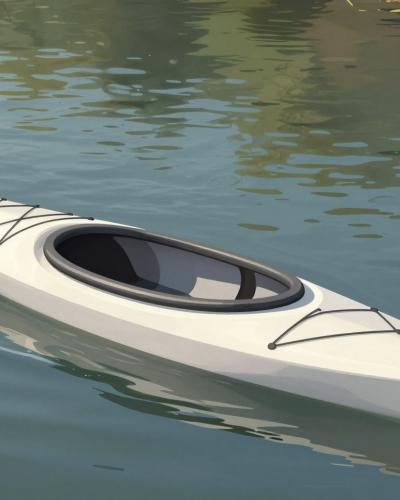AI-generated illustration of Kayaking on Soča River