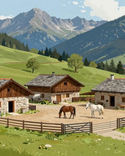 AI-generated illustration of Kmetija Pr' Kolenc
