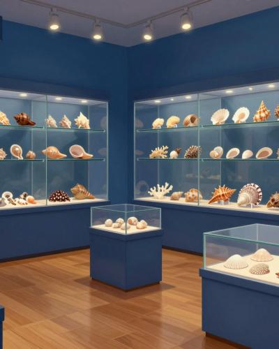 AI-generated illustration of the Magical World of Shells Museum in Piran, Slovenia