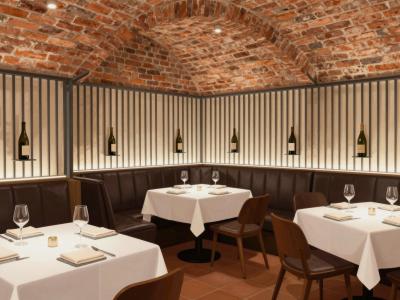 AI-generated illustration of MAK Restaurant in Maribor, Slovenia
