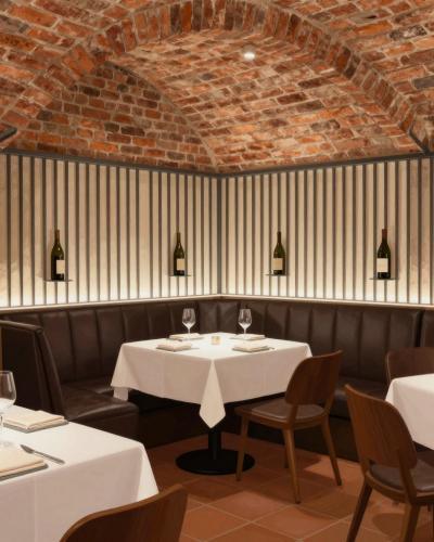 AI-generated illustration of MAK Restaurant in Maribor, Slovenia