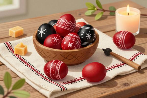Production of home linen, embroidery, and Easter eggs