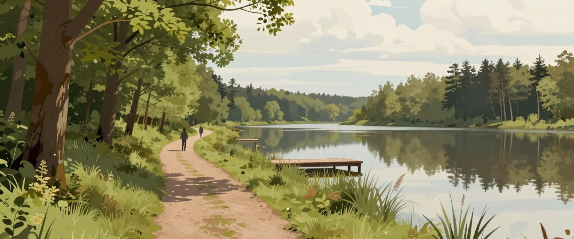 Scenic walking trails (including the route from Kobilje to the lake)