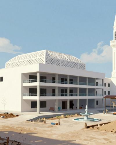 AI-generated illustration of Slovenia’s First Mosque (Ljubljana Mosque)