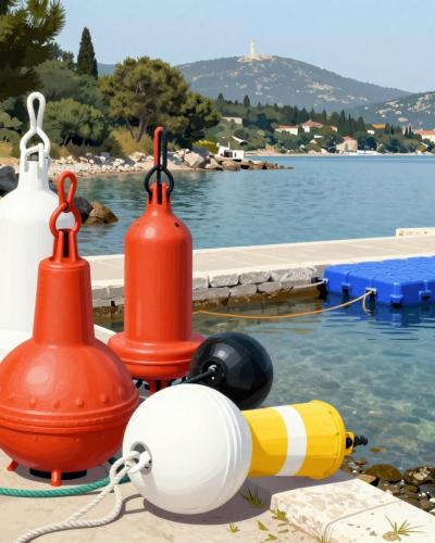 AI-generated illustration of Strunjan beaches