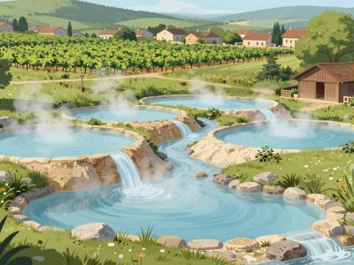 AI-generated illustration of Thermal Springs in Prekmurje