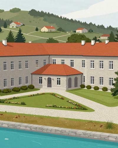 AI-generated illustration of Thermana Laško Spa