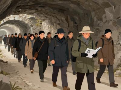 AI-generated illustration of Underground walking tour