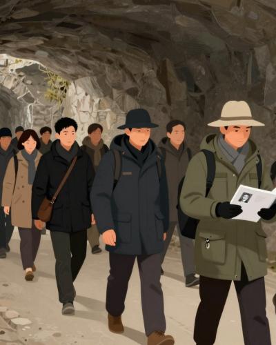 AI-generated illustration of Underground walking tour