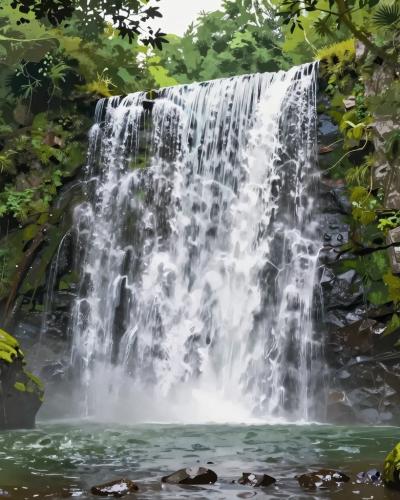 AI-generated illustration of Veliki Šumik Waterfall