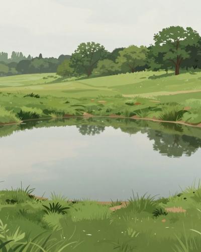 AI-generated illustration of Watering Hole