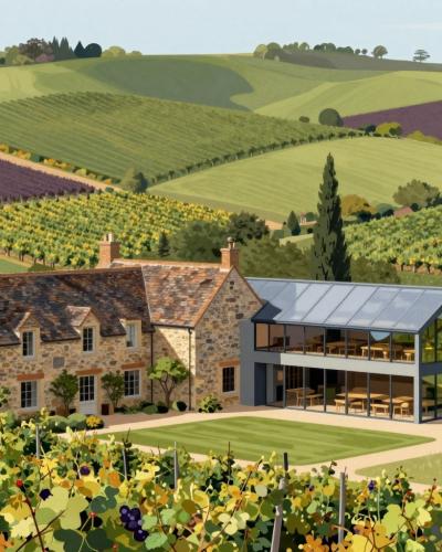 AI-generated illustration of Winery Marof