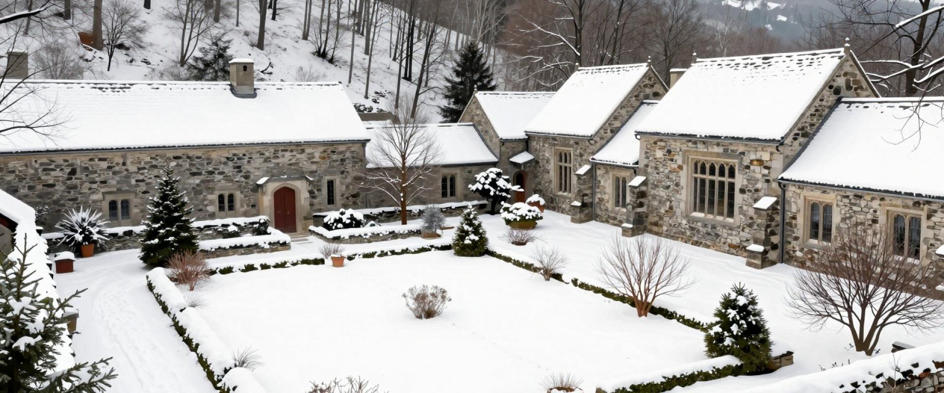 Winter Monastic Garden
