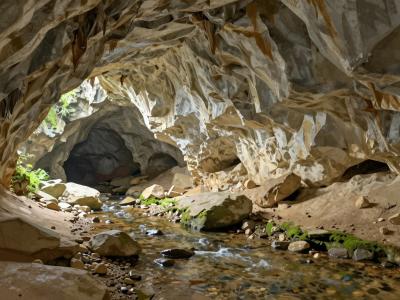AI-generated illustration of Zelške Caves