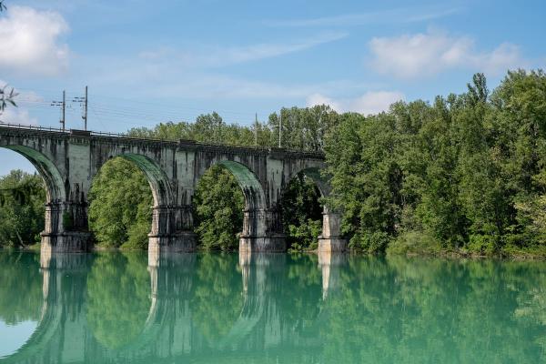 View of the Big Natural Bridge (Veliki Naravni Most) from the north