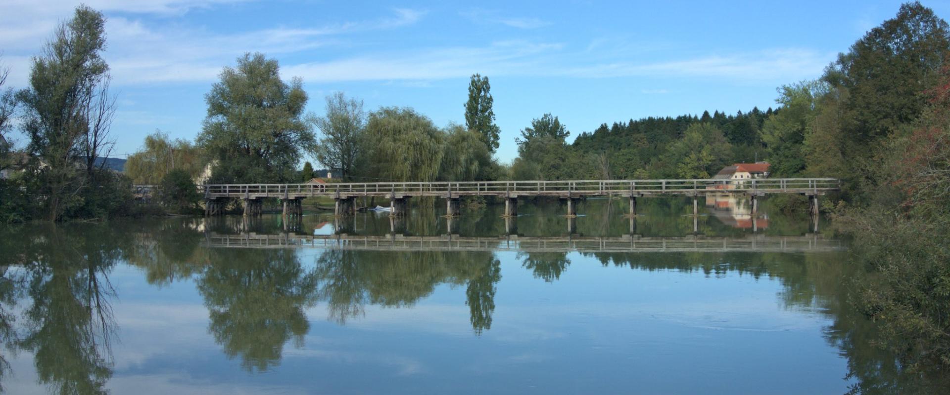 Wooden Bridge Over the Sušica Stream