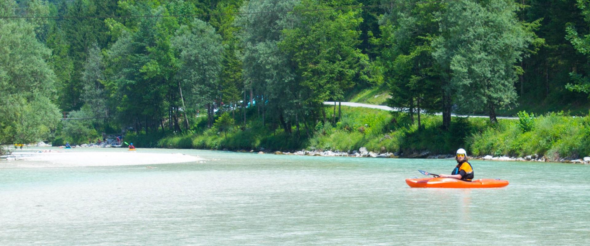 Kayaking on Soča River