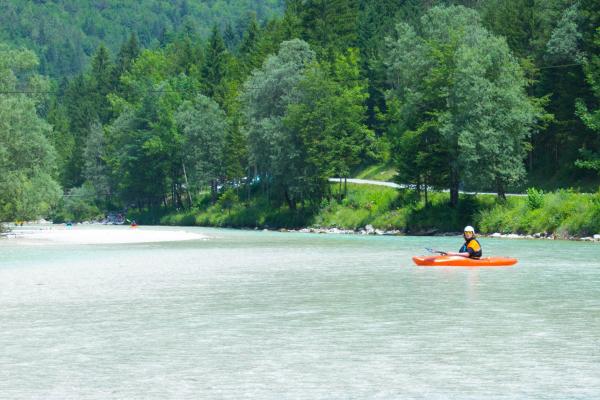 Kayaking on Soča River