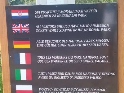 Natpis Plitvice