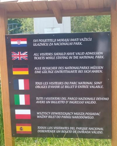 Natpis Plitvice