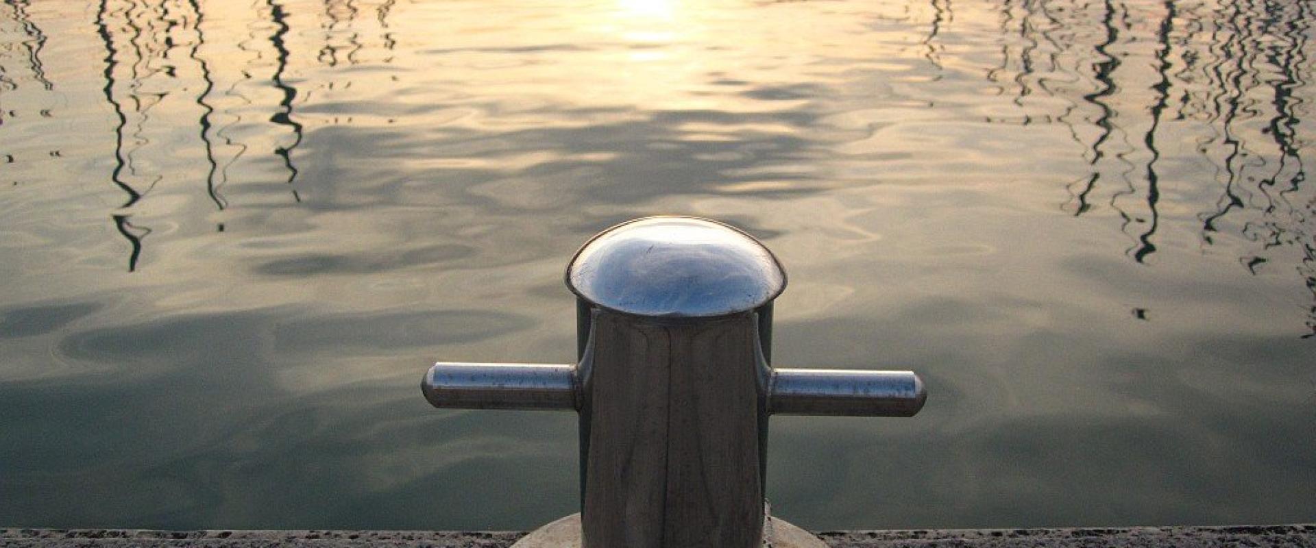 Mooring bollard in the Marina of Izola