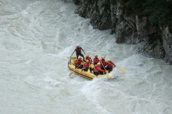White-water Rafting on Soča River