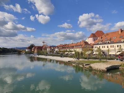 The Lent riverside promenade along the Drava in Maribor