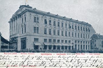 Postcard of Ljubljana Central Pharmacy 1908