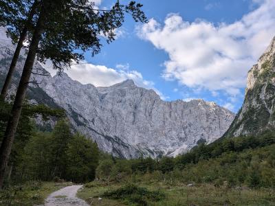 The north face of Triglav above the Vrata valley