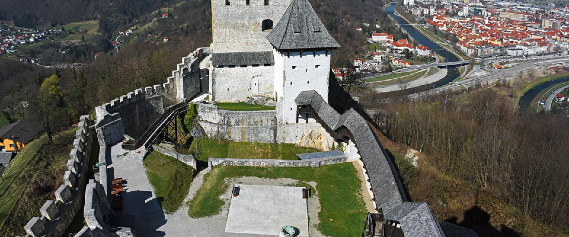 The Old Castle of Celje above the town