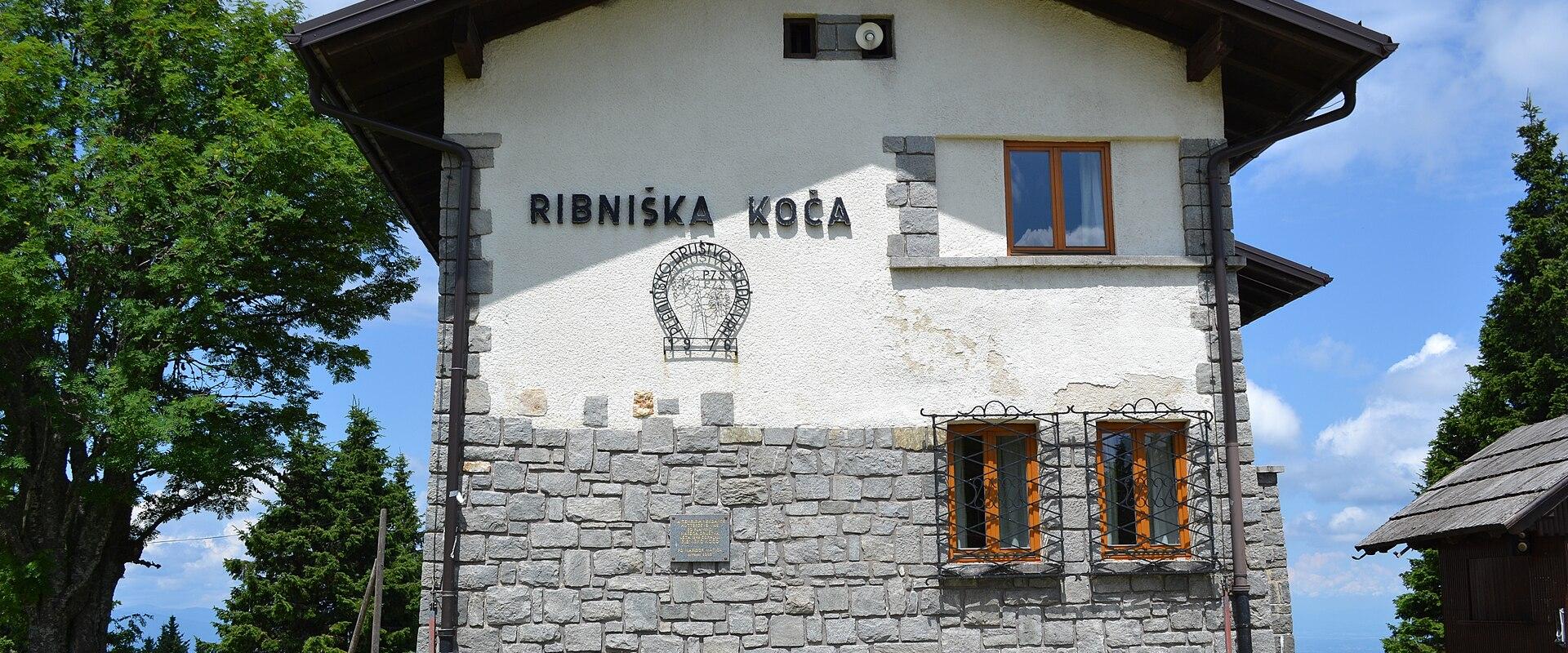 Ribniška koča mountain hut in the Pohorje hills