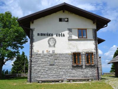 Ribniška koča mountain hut in the Pohorje hills