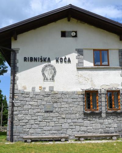 Ribniška koča mountain hut in the Pohorje hills
