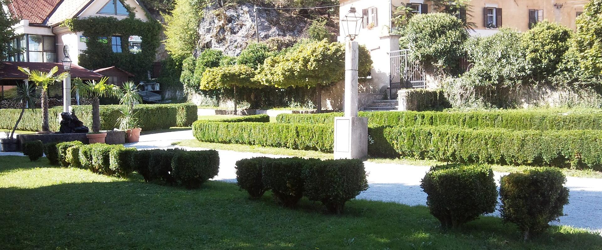 The old castle manor and park in Mengeš
