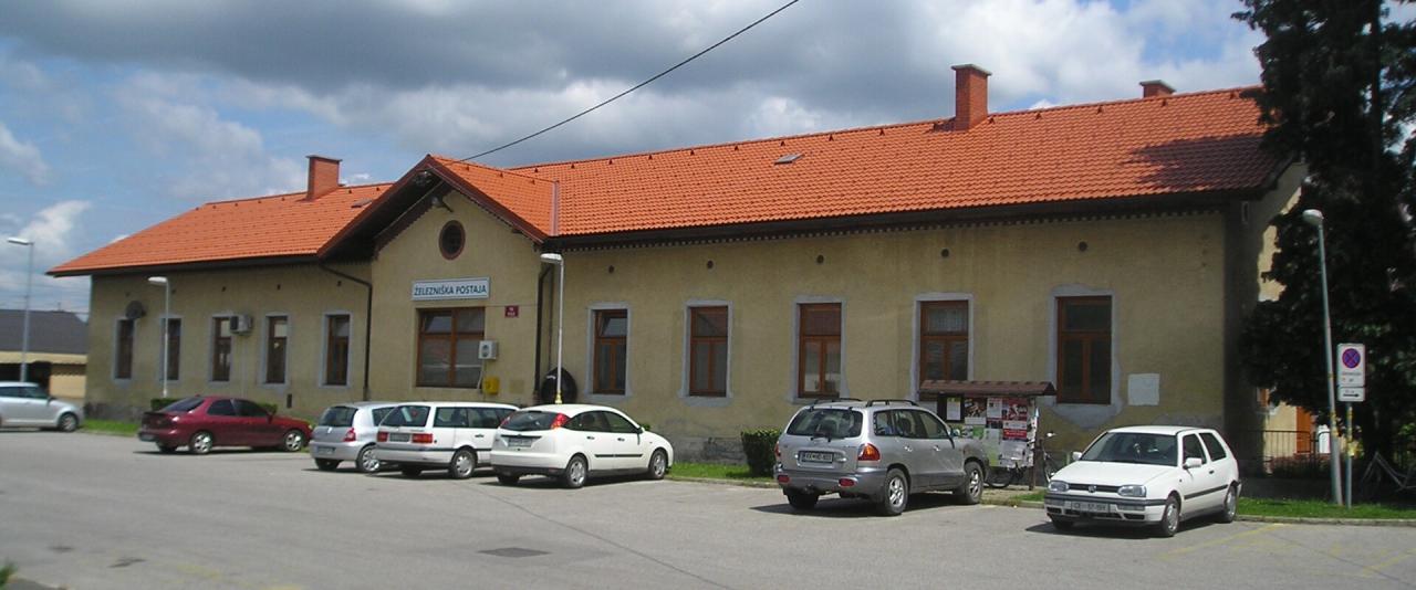 Brezice-train station-front view