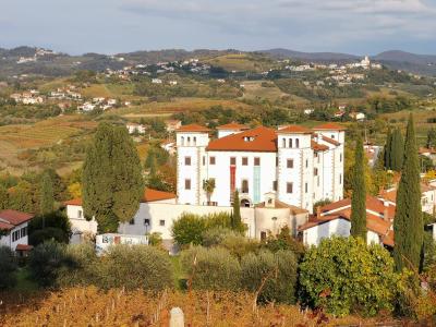 Dobrovo Castle among the vineyards of Goriška Brda