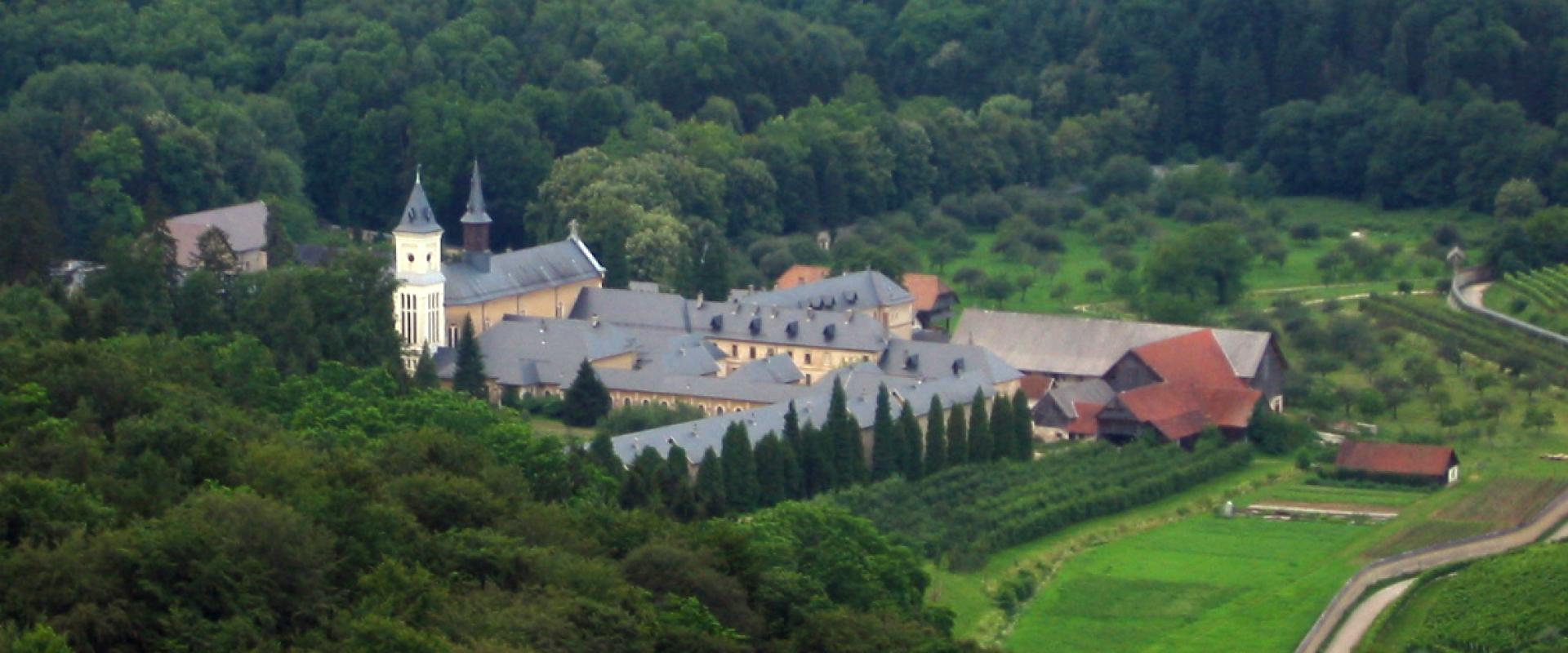The Pleterje charterhouse in its green valley