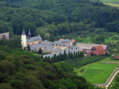 The Pleterje charterhouse in its green valley