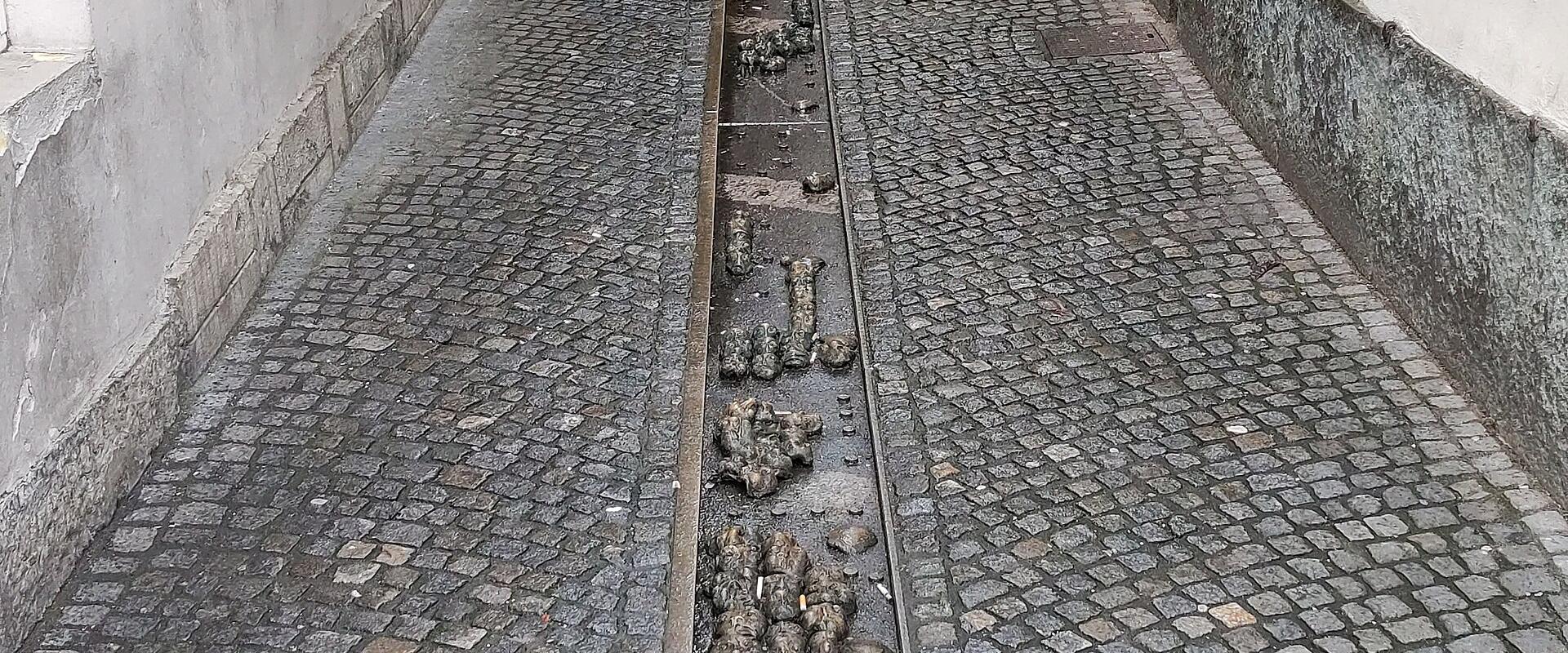 Trough Of 700 Bronze Faces