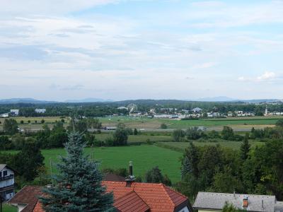 View over the Terme Čatež resort grounds near Brežice