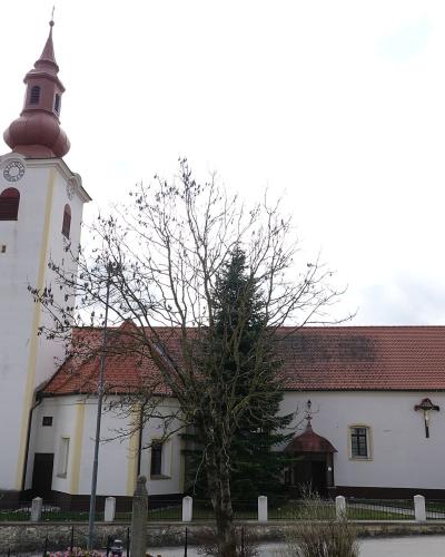St. Margaret's Parish Church with its onion-domed bell tower in Planina pri Sevnici