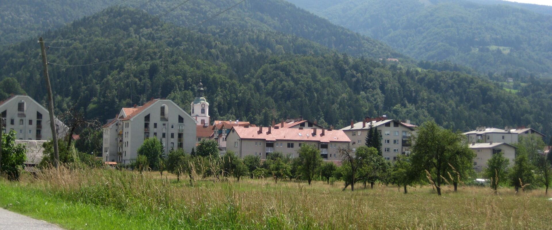 The village of Ruše at the foot of the Pohorje hills
